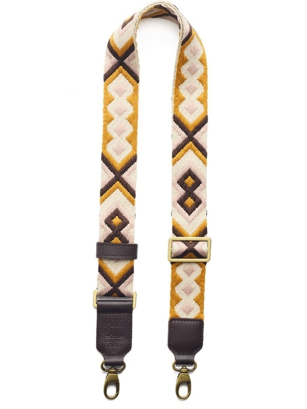 Portland Leather Kaleidoscope Shoulder Strap in Terra Twist-NWT